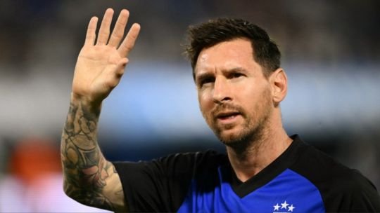 Lionel Messi celebrando un gol con la camiseta de la Selección argentina en el Mundial 2026