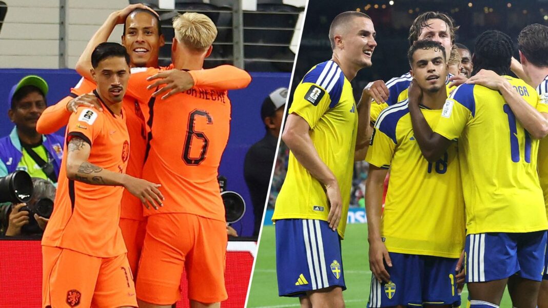 Partido del Mundial 2026 entre Países Bajos y Suecia en Houston