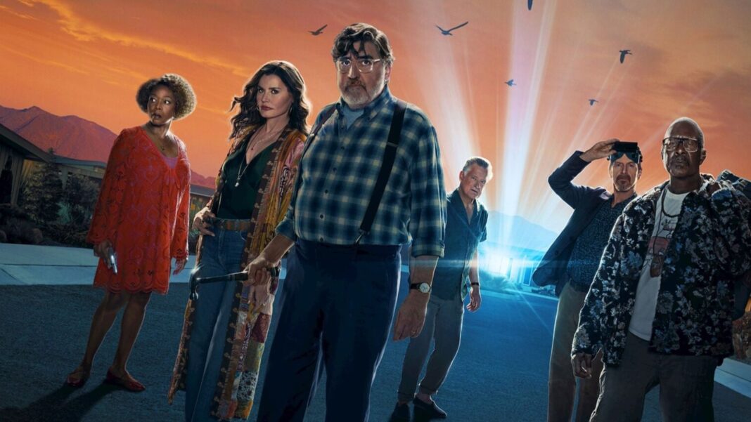 Escena de The Boroughs: Jubilación rebelde, serie de ciencia ficción de Netflix