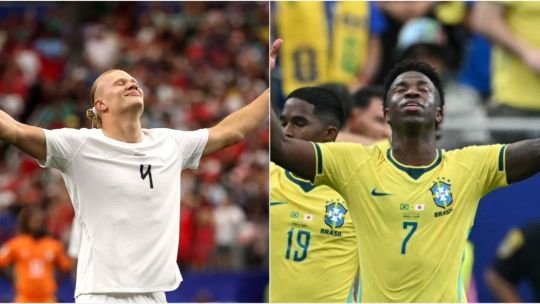 Partido entre Noruega y Brasil en el Mundial de 1998