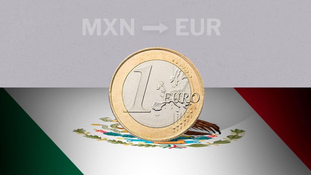 Gráfico de cotización del euro frente al peso mexicano