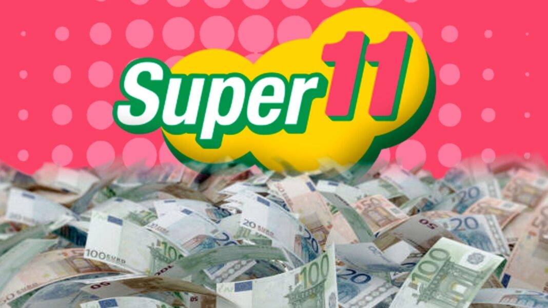 Boleto de Super Once con los números ganadores del 29 de junio