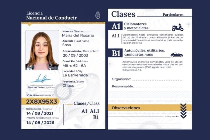 Persona realizando examen de visión para licencia de conducir