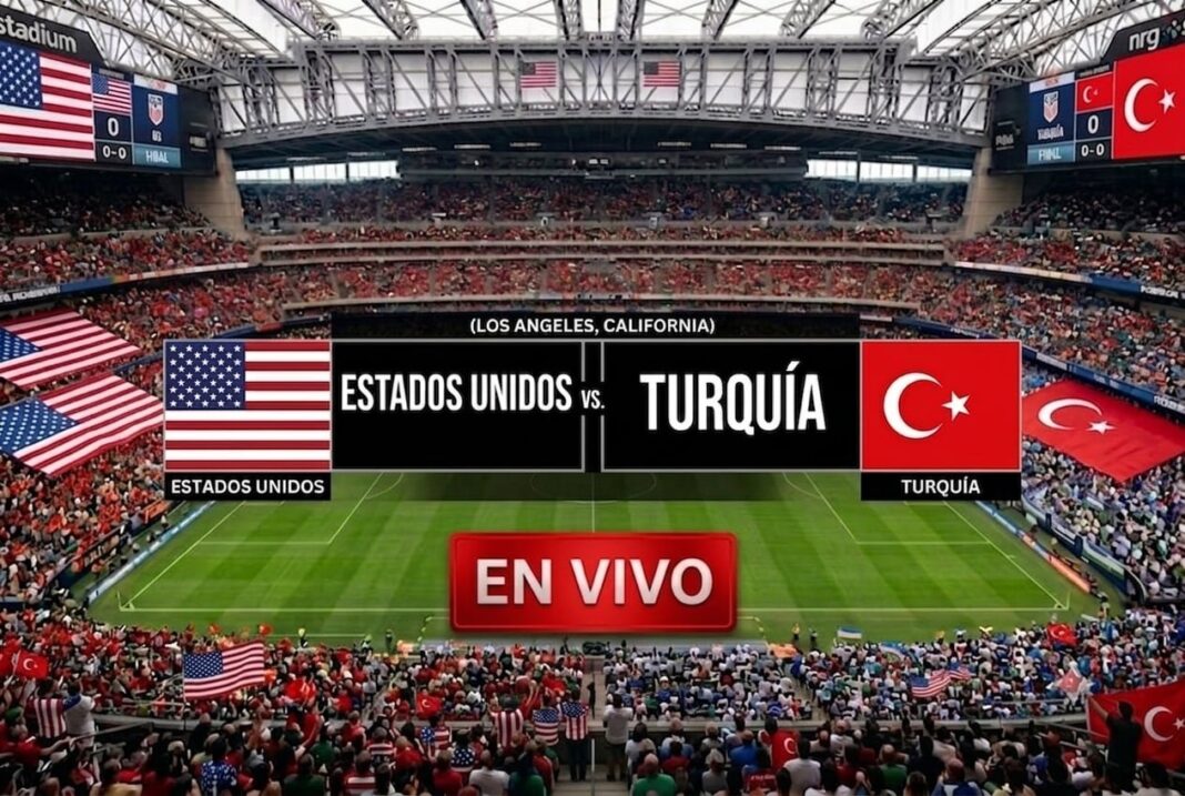 Estadio de fútbol con banderas de selecciones durante el Mundial 2026