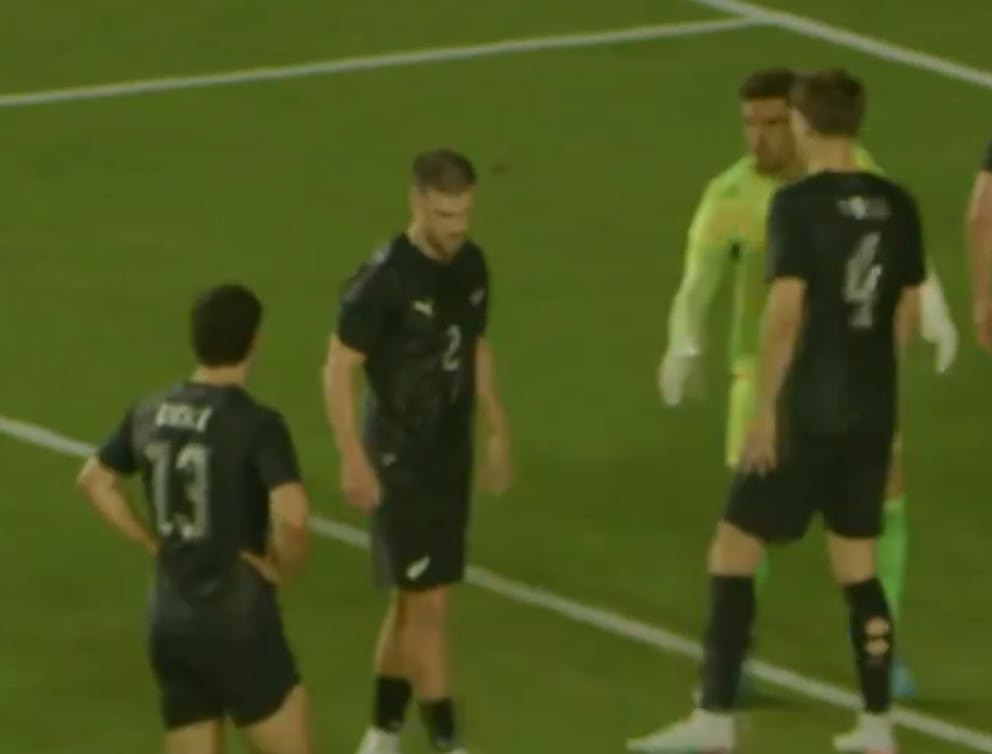 Tim Payne durante el partido amistoso entre Nueva Zelanda y Haití