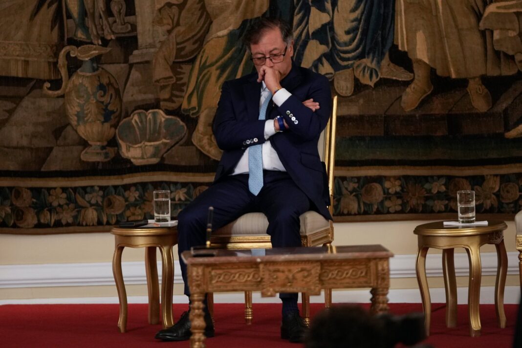 Presidente Gustavo Petro durante un discurso