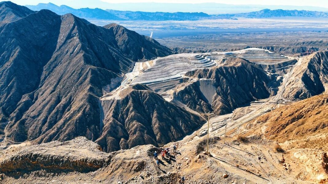 Vista del proyecto minero Gualcamayo en San Juan