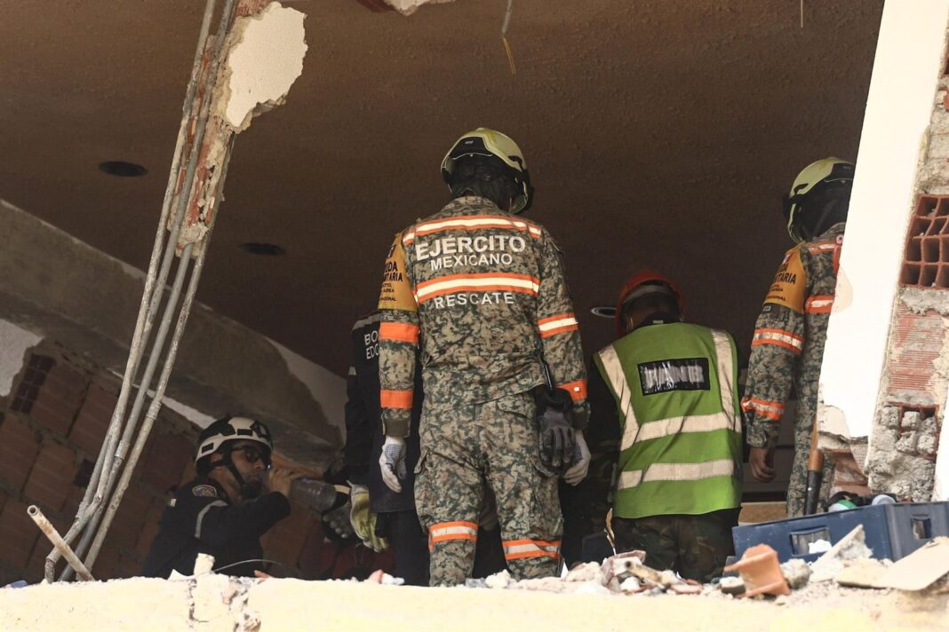 Edificios colapsados tras el doble terremoto en Venezuela