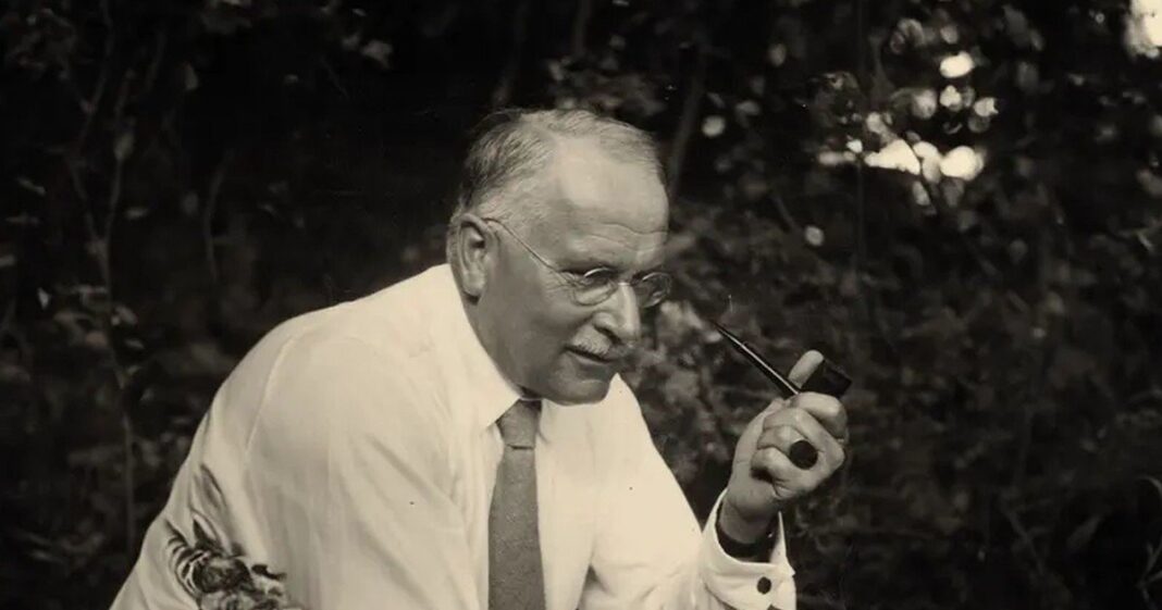 Retrato de Carl Gustav Jung, psiquiatra y psicólogo suizo
