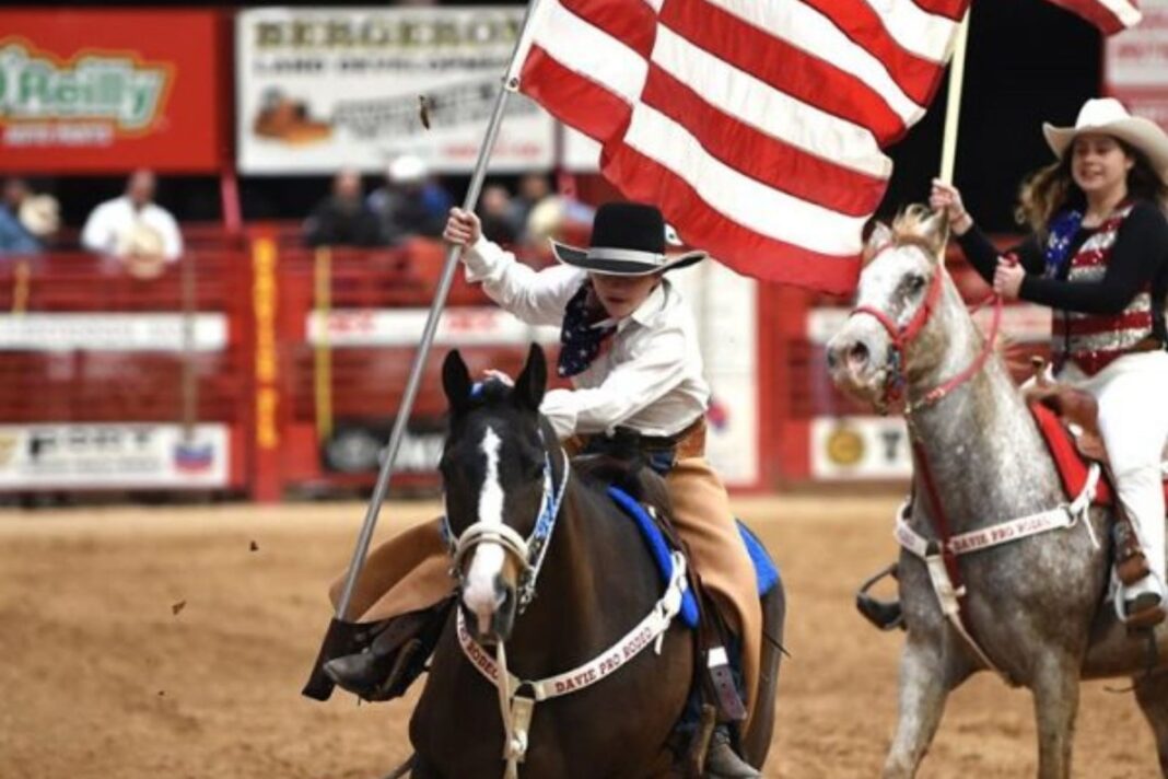 Vista de la Davie Arena en el Bergeron Rodeo Grounds, Davie, Florida