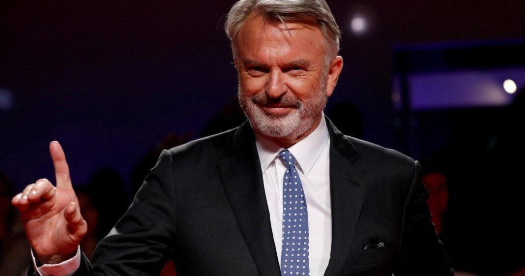 Sam Neill en una escena de Jurassic Park