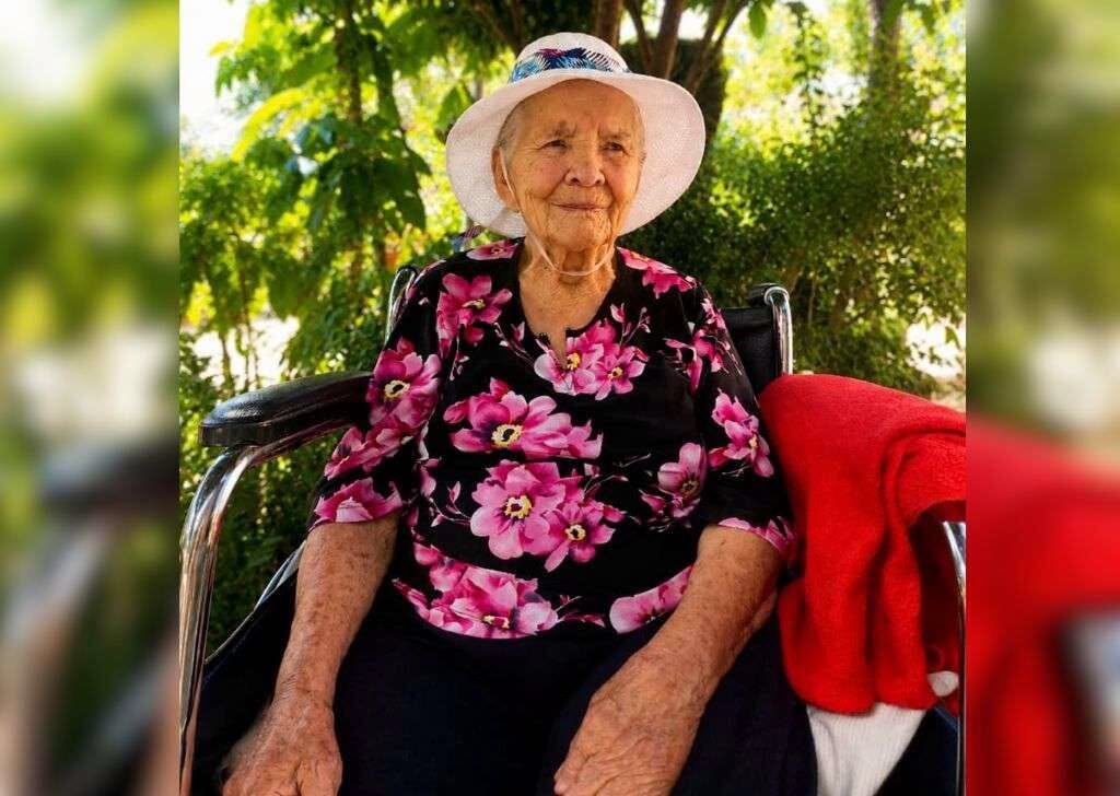 Retrato de Rosalina Bautista, mujer longeva de Colombia