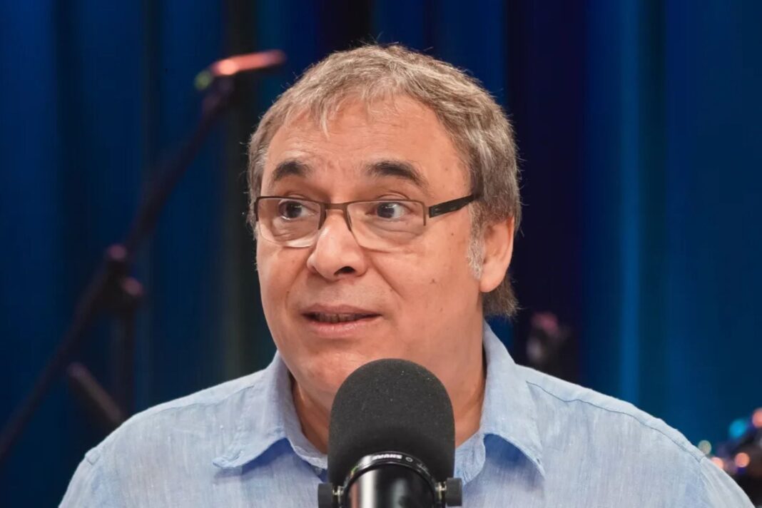 Gabriel Rolón durante la entrevista con LA NACION