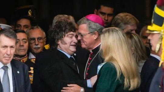 Arzobispo Jorge García Cuerva durante el Tedeum en la Catedral Metropolitana