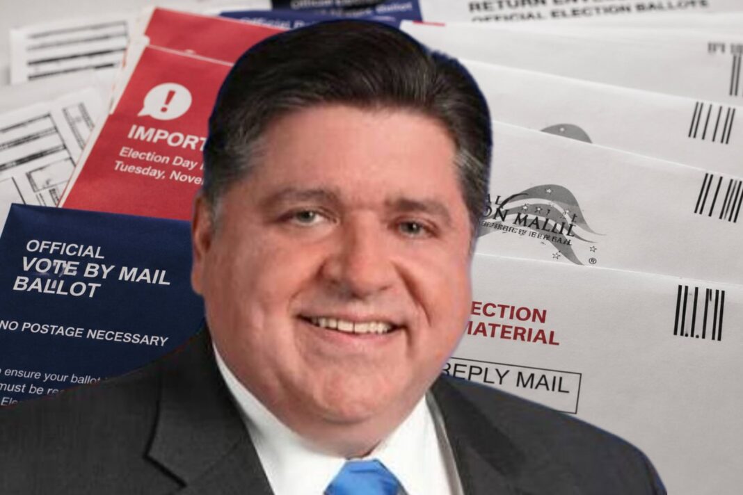 Gobernador de Illinois JB Pritzker en conferencia de prensa