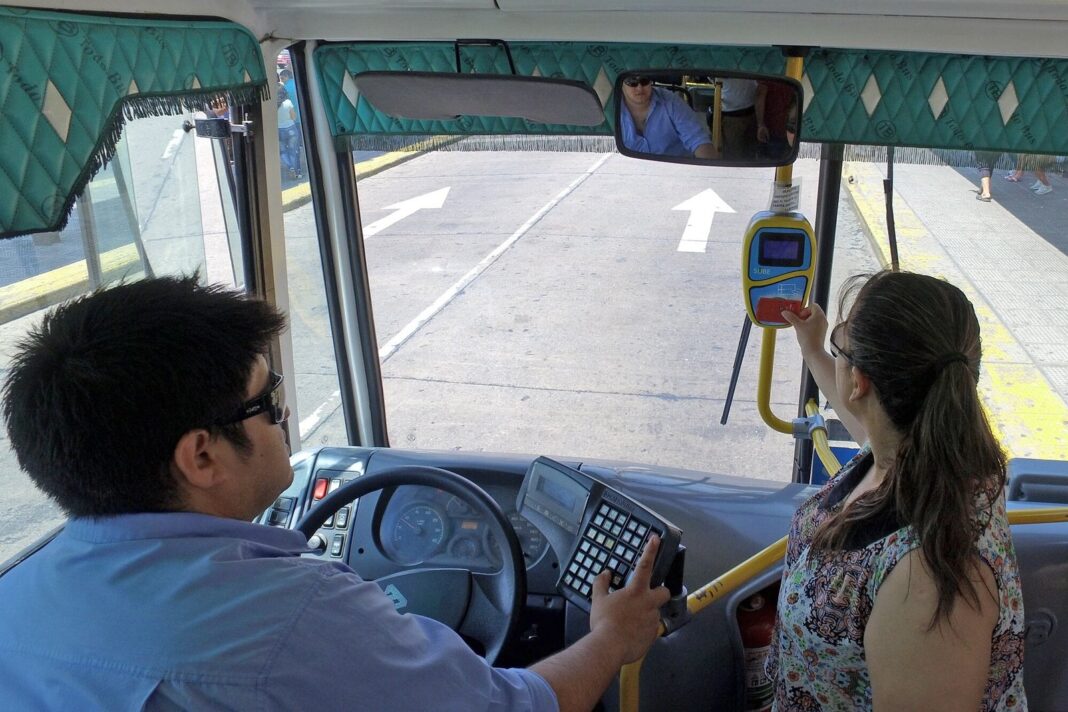 Colectivo urbano en la Ciudad de Buenos Aires