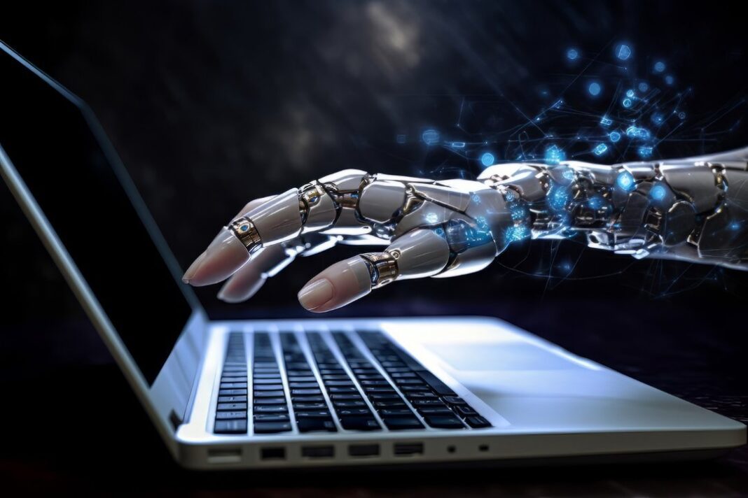Logo de Google con etiqueta de inteligencia artificial en un anuncio