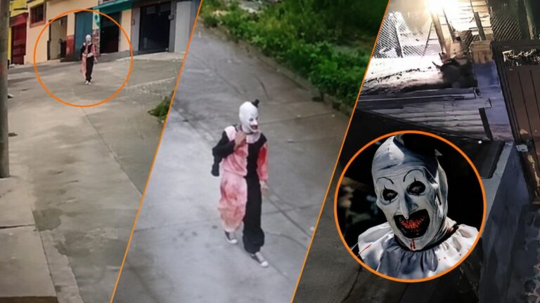 Persona disfrazada de payaso Terrifier en Morelia