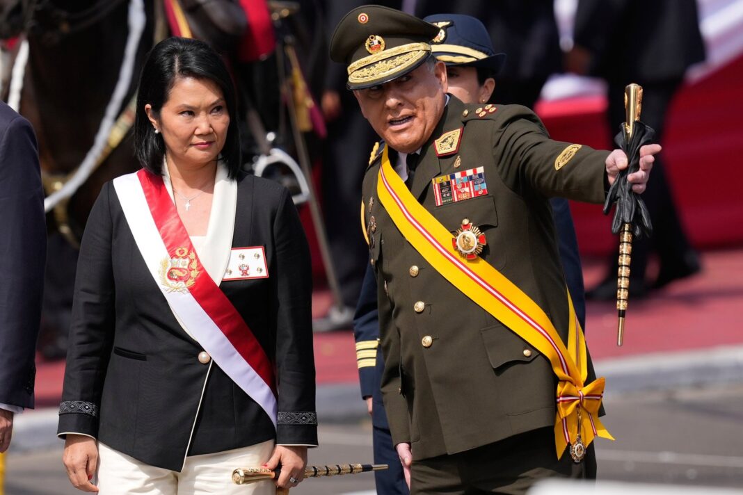 Keiko Fujimori en sesión del Congreso