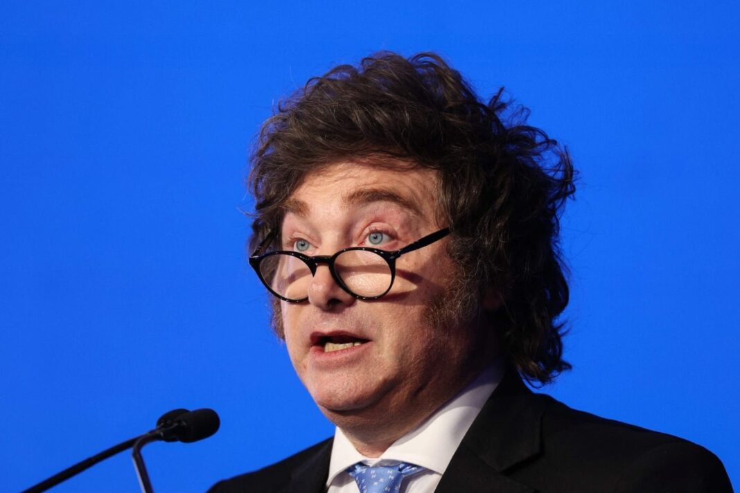 Javier Milei en acto oficial