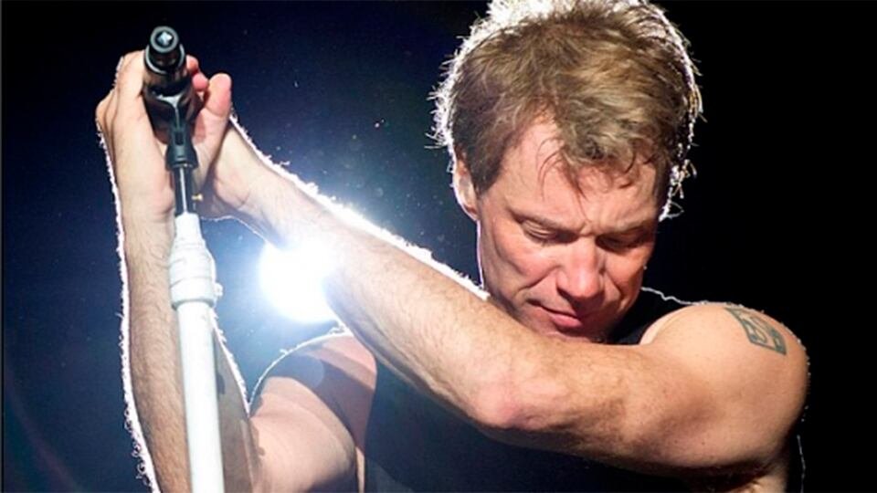Jon Bon Jovi en el escenario del Madison Square Garden