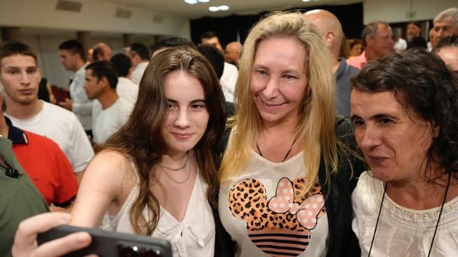 Karina Milei durante un acto político