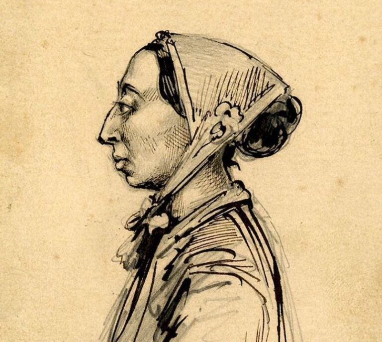 Retrato de Marie Jeanneret, enfermera suiza del siglo XIX