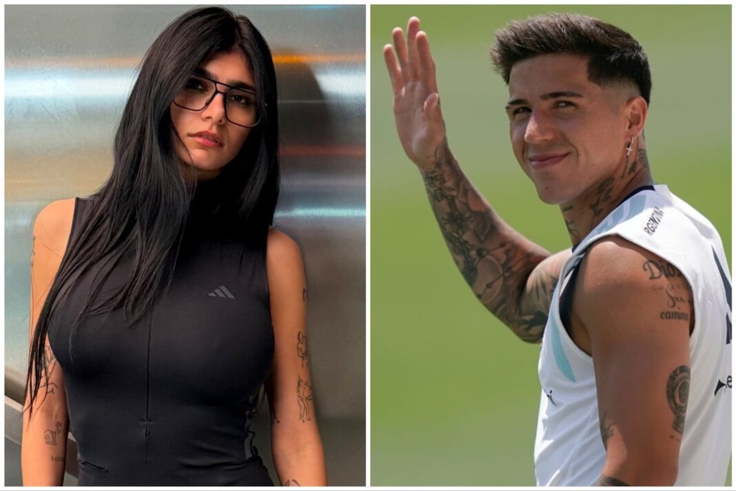 Mia Khalifa en una publicación de redes sociales