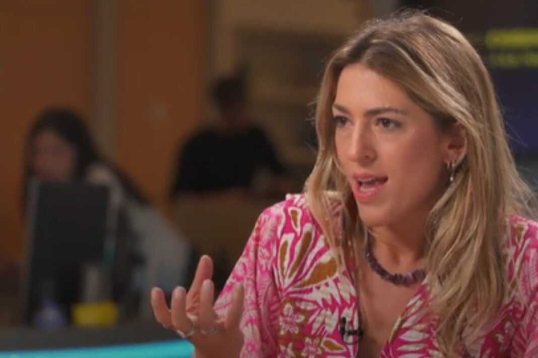 Naty Franz durante la entrevista sobre tapping