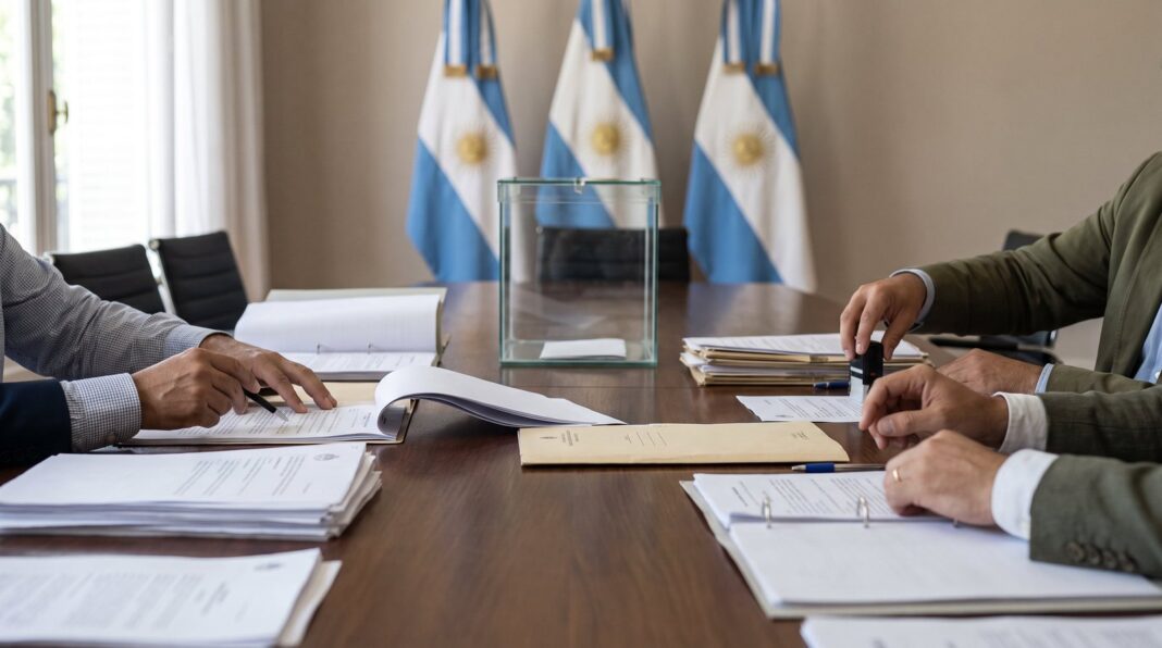 Personas reunidas en el Congreso de la Nación Argentina discutiendo sobre el proyecto de ley de lobby