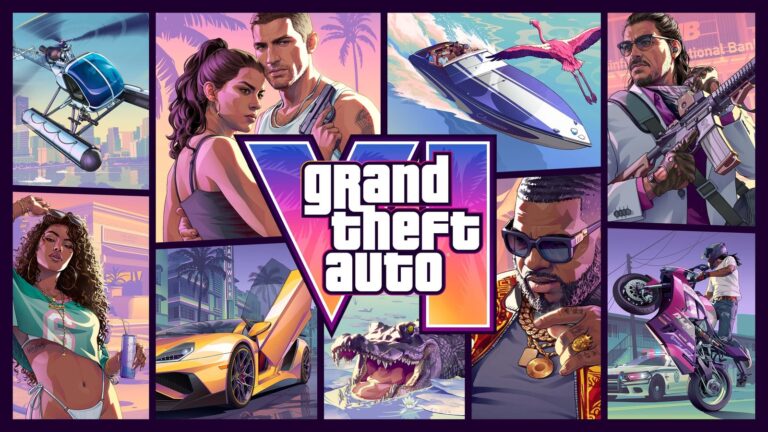 Portada de Grand Theft Auto VI con el logo del juego