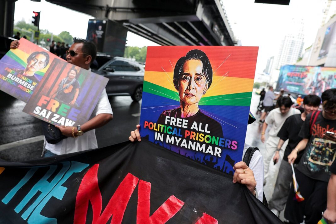 Aung San Suu Kyi en una fotografía de archivo