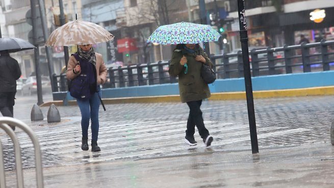 Mapa del clima con pronóstico de lluvias para Buenos Aires y el AMBA