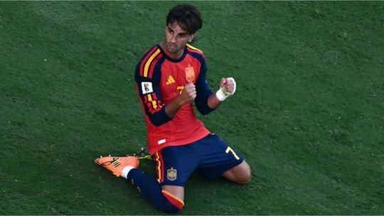 Ferran Torres celebra el gol en la final del Mundial 2026