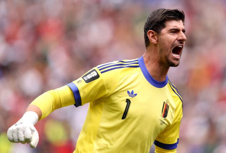 Thibaut Courtois durante el partido entre Bélgica y Estados Unidos en el Mundial 2026