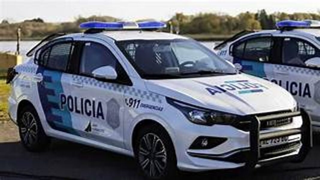 Policía Bonaerense en la escena del tiroteo en La Matanza