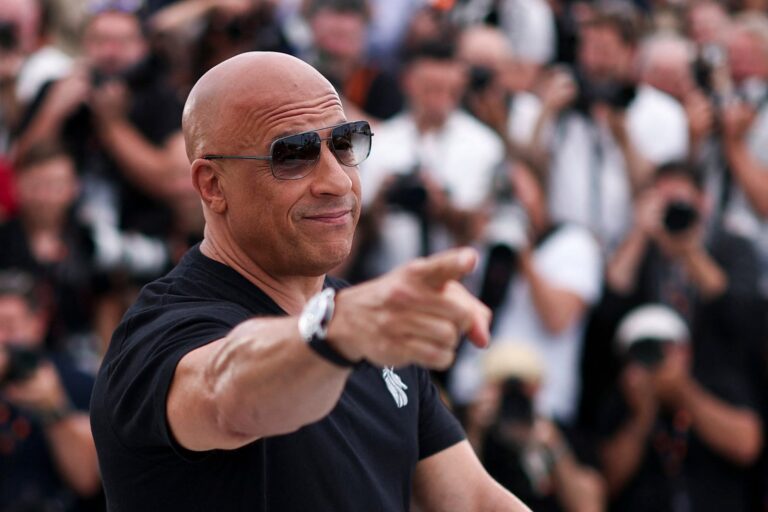 Vin Diesel en el set de filmación de Fast Forever