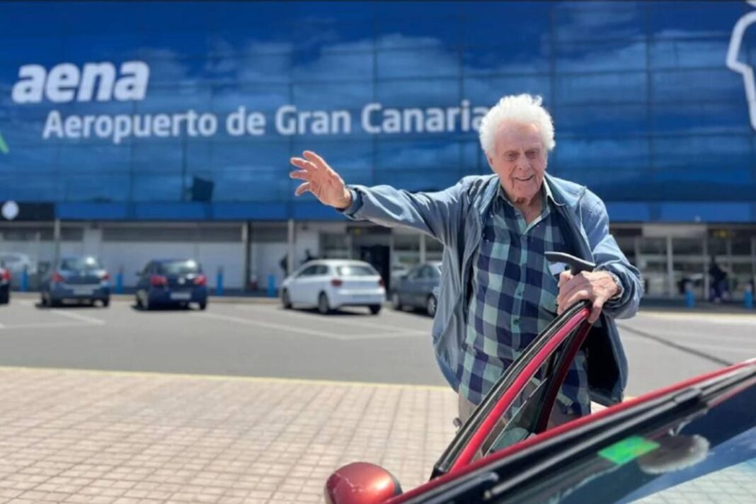 Franz, jubilado alemán, en Gran Canaria