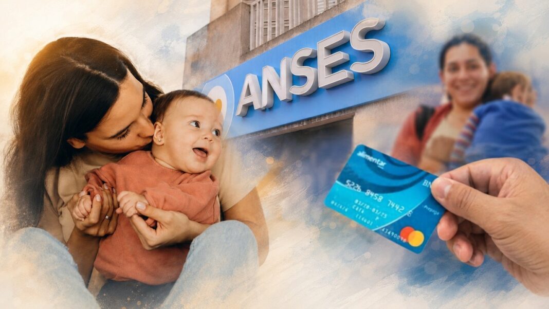Persona consultando los montos de la Asignación Universal por Hijo en el sitio web de ANSES