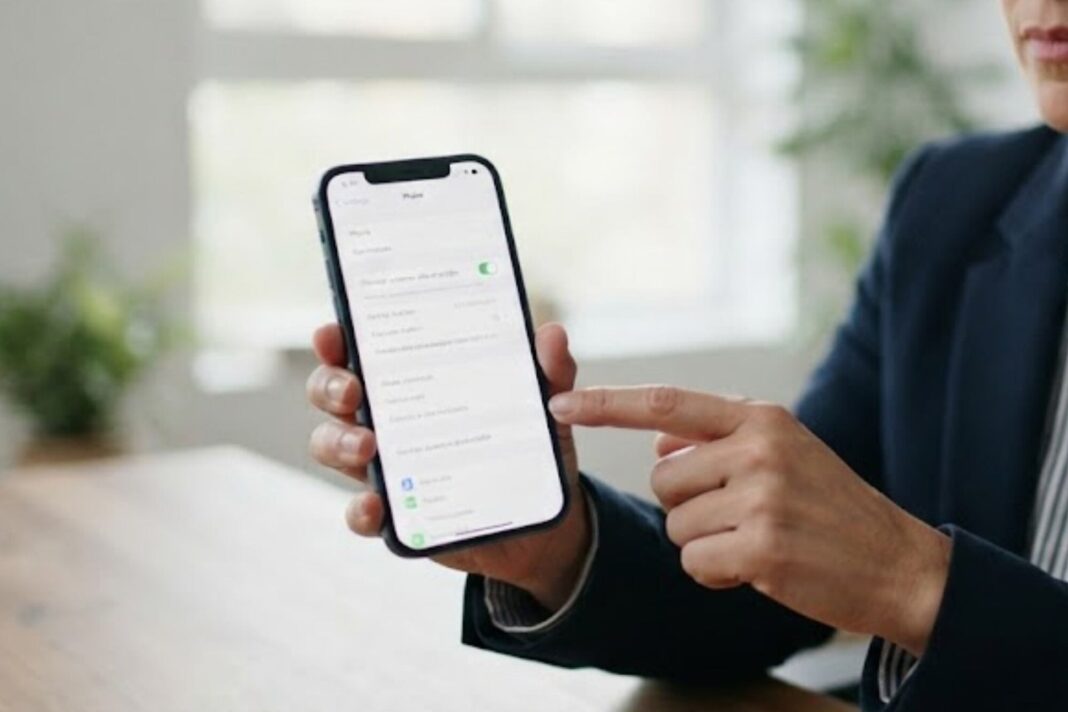 iPhone mostrando la configuración de filtro de llamadas desconocidas