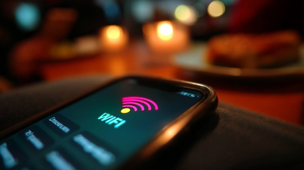 Router WiFi con indicación de canales