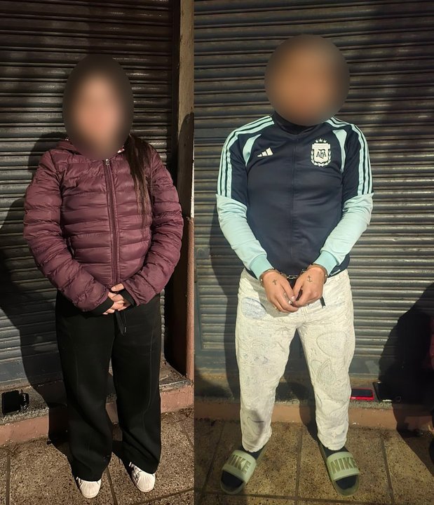 Detención de dos personas con cocaína en Parque Chacabuco