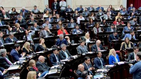 Vista del recinto de la Cámara de Diputados de la Nación Argentina