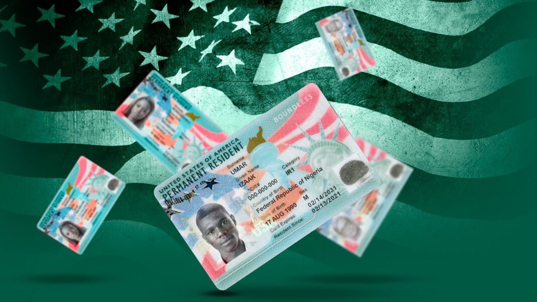Formulario I-485 de USCIS para solicitud de residencia permanente