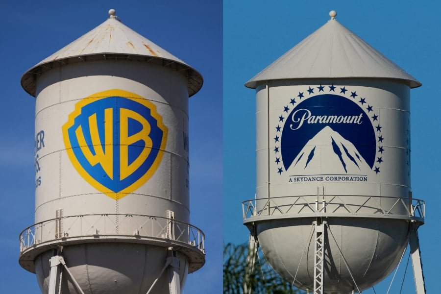 Edificios de estudios Paramount y Warner Bros. en Los Ángeles