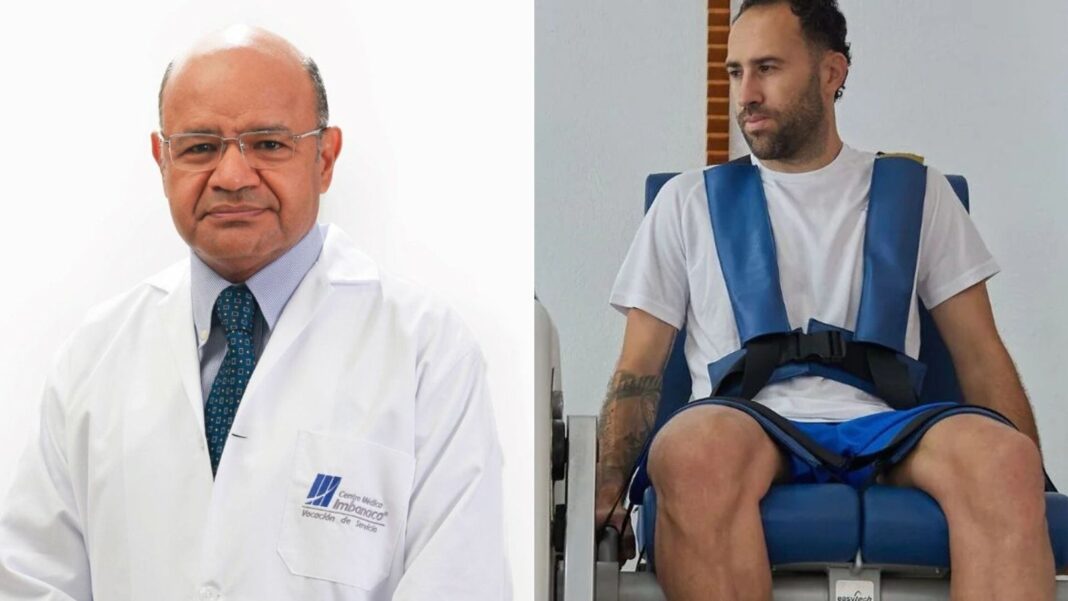 David Ospina lesionado en el codo