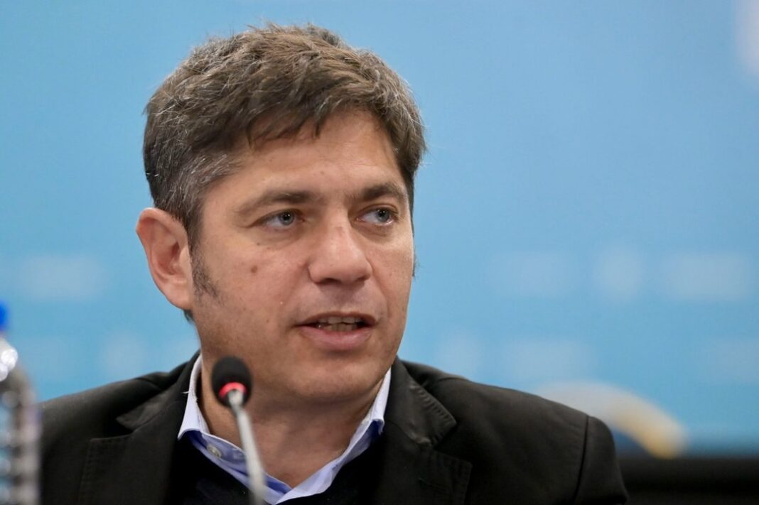 Axel Kicillof y Sergio Ziliotto en reunión oficial