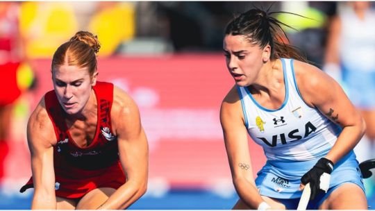 Jugadoras de Las Leonas durante el partido ante Estados Unidos en el Mundial de Hockey 2026
