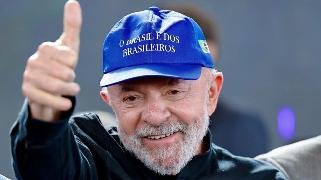 Lula da Silva durante la presentación de su programa electoral en Brasil
