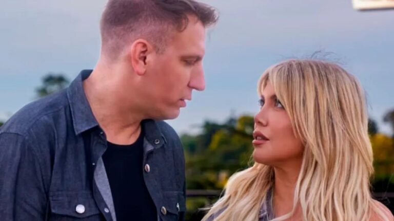 Maxi López y Wanda Nara en un evento público